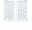 Personal size Week on one page diary organiser refill | Monthly/Weekly | Classic collection
