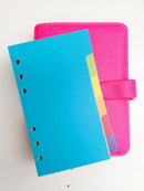 Personal size 12-part cardstock dividers & clear tab labels