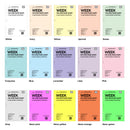 A5 size Week on one page diary organiser refill | Coloured paper