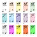Personal size Week on one page diary organiser refill | Coloured paper