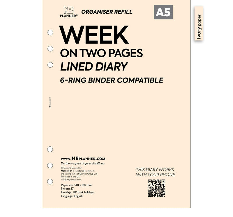 Agenda Navulling Pocket Week op Twee Pagina's 2025 Crème Papier Meertalig Agenda Navulling Pocket Week op Twee Pagina's 2025 Crème Papier Meertalig