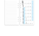 2028 Personal size Day on one page lined diary organiser refill | Classic collection