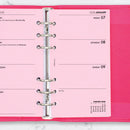 2028 Week on two pages pink diary organiser refill insert | Filofax PERSONAL size COMPATIBLE | 95 x 171mm
