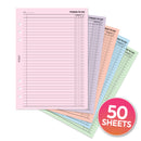 A5 size things to do notepaper organiser refill | Assorted paper