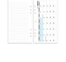2027 Personal size Day on one page lined diary organiser refill | Classic collection