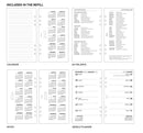 2027 Week on one page diary organiser refill insert | Compatible with Filofax PERSONAL size | 95 x 171mm
