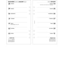2027 Week on one page diary organiser refill insert | Compatible with Filofax PERSONAL size | 95 x 171mm
