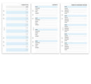 2027 Personal size Day on one page lined diary organiser refill | Classic collection