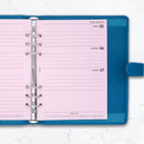 A5 size Week on two pages lined diary organiser refill | Coloured paper