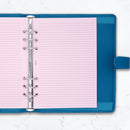 100 sheets A5 size narrow-ruled coloured notepaper organiser refill pastel assorted