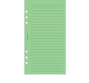Personal size Wide ruled notepaper organiser refill | Coloured paper
