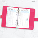 Personal size Week on two pages appointment diary column format | Monthly/Weekly | Classic collection