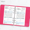 Personal size Wellness tracker organiser refill | Classic collection