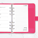 Academic 2026-2027 Week on one page diary & lined notes organiser refill insert | Filofax PERSONAL size COMPATIBLE | 95 x 171mm