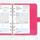 Personal size Wellness tracker organiser refill | Classic collection