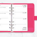2028 Week on two pages diary organiser refill insert | Filofax PERSONAL size COMPATIBLE