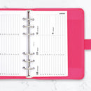 Personal size Horizontal Week on two page diary with appointments organiser refill | Essential collection