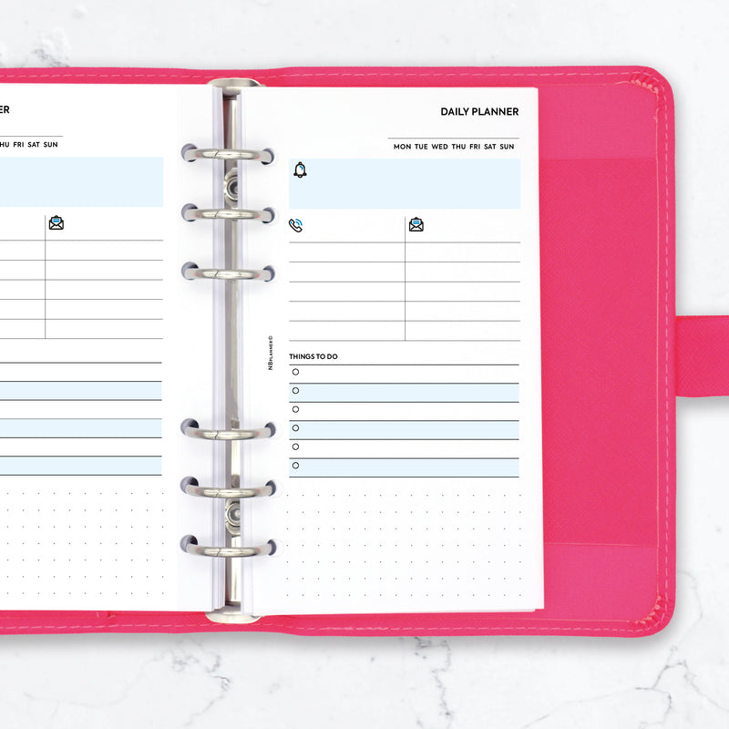 Personal size Undated daily planner organiser refill | Classic collection