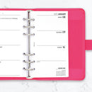 2027 Week on two pages diary organiser refill insert white | UK holidays | Filofax PERSONAL size COMPATIBLE | 95 x 171mm