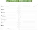2026 A5 size diary & notes organiser diary refill insert Filofax A5 COMPATIBLE | English | UK holidays