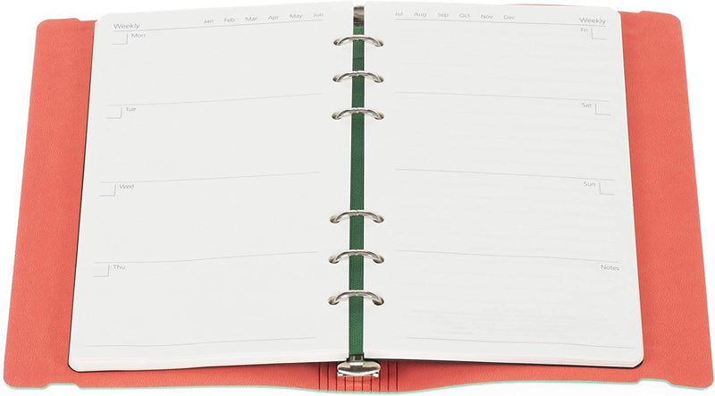 Collins Personal size Undated 6-ring organiser / Green