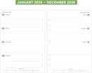 2026 A5 size week on two pages lined organiser diary refill insert Filofax A5 COMPATIBLE | English | UK holidays