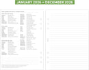 2026 A5 size month on two pages organiser diary refill insert Filofax A5 COMPATIBLE | English | UK holidays