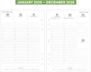 2026 A5 size appointments diary refill insert Filofax A5 COMPATIBLE | English | UK holidays