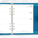 2026 A5 size week on two pages organiser diary refill insert Filofax A5 COMPATIBLE | English | UK holidays