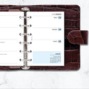 Pocket size Week on two pages diary organiser refill | Classic collection