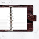 Pocket size Narrow-ruled notepaper organiser refill | Classic collection