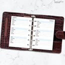 Pocket size Contacts organiser refill | Classic collection