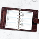 Pocket size Website & Password tracker organiser refill | Classic collection