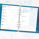 2026 A5 size Diary & Notes organiser refill insert | Filofax A5 COMPATIBLE | Monthly/Weekly | UK holidays