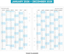 2026 A5 size Diary & Notes organiser refill insert | Filofax A5 COMPATIBLE | Monthly/Weekly | UK holidays
