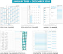 2026 A5 size Diary & Notes organiser refill insert | Filofax A5 COMPATIBLE | Monthly/Weekly | UK holidays