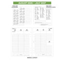 Academic 2026-2027 A5 size week on two pages appointments diary organiser refill insert | Filofax A5 COMPATIBLE | 148 x 210mm