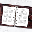 2027 Pocket size Week on one page diary organiser refill | Essential collection