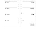 2027 Week on two pages diary organiser refill insert white | UK holidays | Filofax PERSONAL size COMPATIBLE | 95 x 171mm