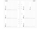 Personal size Horizontal Week on two page diary with appointments organiser refill | Essential collection