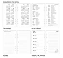 Personal size Week on one page diary & notes organiser refill | Essential collection