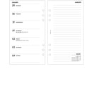 Personal size Week on one page diary & notes organiser refill | Essential collection
