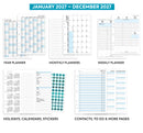 2027 A5 size Week on two pages diary with appointments organiser refill insert | Filofax A5 COMPATIBLE | 148 x 210mm