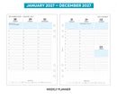 2027 A5 size Week on two pages diary with appointments organiser refill insert | Filofax A5 COMPATIBLE | 148 x 210mm