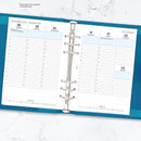 2027 A5 size Week on two pages diary with appointments organiser refill insert | Filofax A5 COMPATIBLE | 148 x 210mm