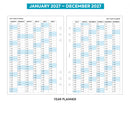 2027 A5 size Week on two pages lined diary organiser refill insert | Filofax A5 COMPATIBLE | 148 x 210mm