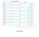 2027 A5 size Week on two pages lined diary organiser refill insert | Filofax A5 COMPATIBLE | 148 x 210mm