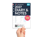 2027 A5 size Diary & Notes organiser refill insert | Filofax A5 COMPATIBLE | 148 x 210mm