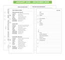 2028 Week on two pages diary organiser refill insert | Filofax PERSONAL size COMPATIBLE