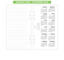 2028 Week on two pages diary organiser refill insert | Filofax PERSONAL size COMPATIBLE